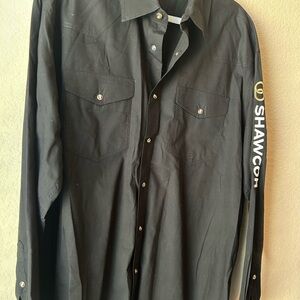 Roper Men's Black Casual Button Down Shirt
